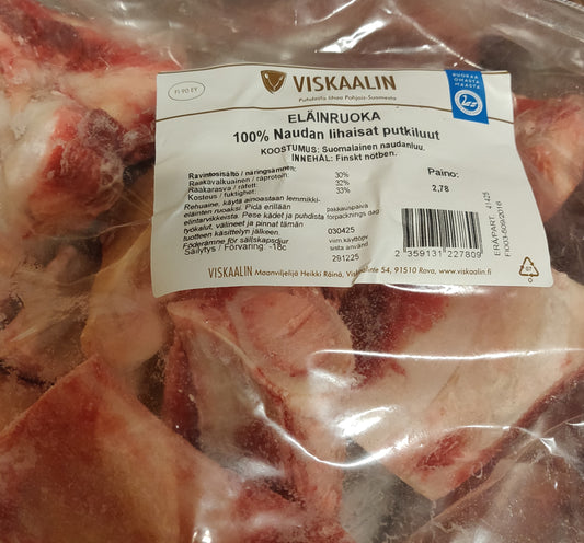 Lihaisat putkiluut - raakaruoka koiralle